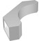 Ekena Millwork 4-in. W x 18-in. D x 24-in. H Legacy Architectural Grade PVC Knee Brace BRCP04X18X24LEC - alternate 2